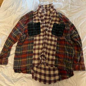 UO BDG distressed flannel